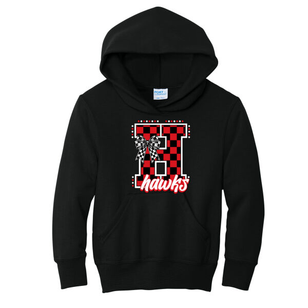 RMS Hawks H - Youth Core Fleece Pullover Hooded Sweatshirt Thumbnail
