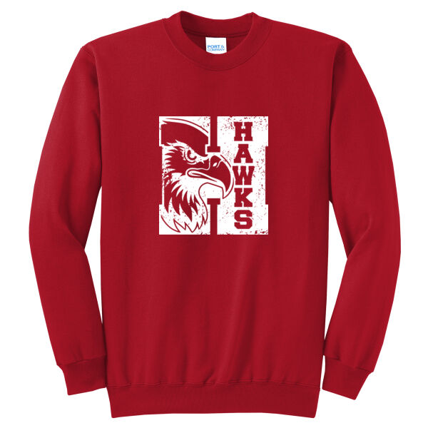 RMS Hawk Head H  - Core Fleece Crewneck Sweatshirt Thumbnail