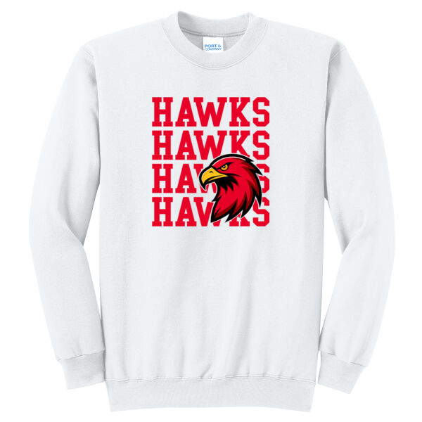 RMS Hawks Hawks Hawks  - Core Fleece Crewneck Sweatshirt Thumbnail