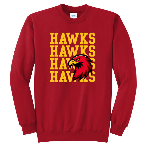 RMS Hawks Hawks Hawks  - Core Fleece Crewneck Sweatshirt Thumbnail