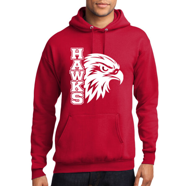 RMS Hawks Head  - Core Fleece Pullover Hooded Sweatshirt Thumbnail