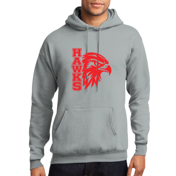 RMS Hawks Head  - Core Fleece Pullover Hooded Sweatshirt Thumbnail