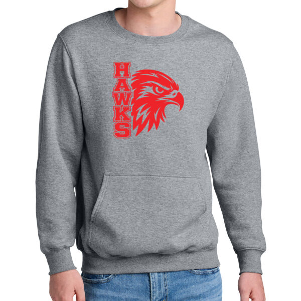 RMS Hawks Head  - Core Fleece Crewneck Pocket Sweatshirt Thumbnail